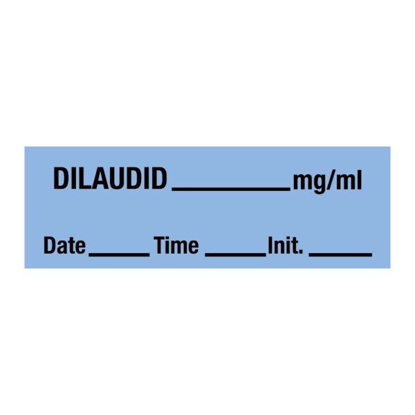 Dilaudid_mg/ml DTI 1/2 x 500 Blue w/Black